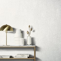 Galerie Wallcoverings Product Code 95023 - Air Wallpaper Collection - White Colours - A great choice for adding texture and interest to a room. This wallpaper style is made to mimic natural woven fibres creating a raised, three-dimensional look which lets the beautiful imperfections of natural materials shine through. With a little shimmer added it's a stylish way to update any of the rooms in your home. Design