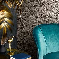 Galerie Wallcoverings Product Code 95039 - Air Wallpaper Collection - Black Colours - An interesting play on a diamond geometric, with industrial elements creating a cross hatch effect accentuated with an embossed sheen. A relaxing take on a classic pattern that will be on trend for years to come.  Design