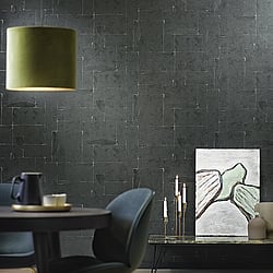 Galerie Wallcoverings Product Code 95043 - Air Wallpaper Collection - Black Colours - A dramatic, artistic choice for your walls, if you're a lover of doing things differently! Irregular, almost cubistic shapes sit on a plaster effect background. Textural infills result in a balanced, rhythmic effect that will simply look gorgeous in any scheme, especially a contemporary one.  Design