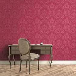 Galerie Wallcoverings Product Code 95101 - Ornamenta 2 Wallpaper Collection - Pink Colours - Classic Damask Design