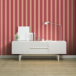 Galerie Wallcoverings Product Code 95201 - Ornamenta 2 Wallpaper Collection - Pink Colours - Classic Stripe Design