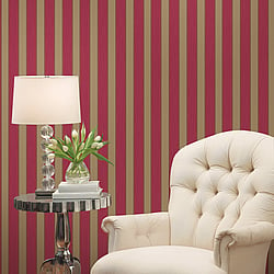 Galerie Wallcoverings Product Code 95201 - Ornamenta 2 Wallpaper Collection - Pink Colours - Classic Stripe Design