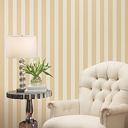 Galerie Wallcoverings Product Code 95222 - Ornamenta Wallpaper Collection - Gold Colours - Classic Stripe Design