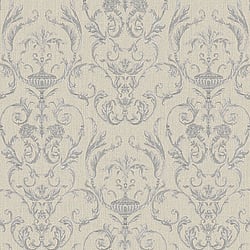 Galerie Wallcoverings Product Code 95507 - Ornamenta 2 Wallpaper Collection - Silver Grey Colours - Toscano Damask Design