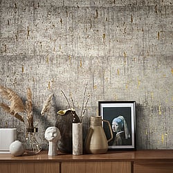 Galerie Wallcoverings Product Code 99120 - Earth Wallpaper Collection - Greige Colours - Aged Concrete Design