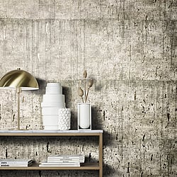 Galerie Wallcoverings Product Code 99121 - Earth Wallpaper Collection - Greige Colours - Aged Concrete Design