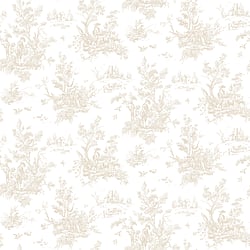 Galerie Wallcoverings Product Code AB27655 - Abby Rose 3 Wallpaper Collection - Beige Colours - Toile Design