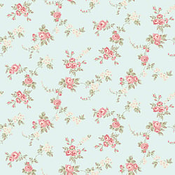 Galerie Wallcoverings Product Code AB27659 - Abby Rose 3 Wallpaper Collection - Turquoise Red Green Colours - Chic Rose Design