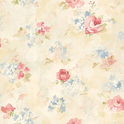 Galerie Wallcoverings Product Code AB42418 - Abby Rose 4 Wallpaper Collection - Pink Blue Cream Colours - Morning Dew Design