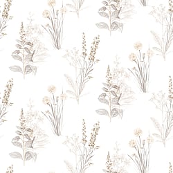 Galerie Wallcoverings Product Code AB42446 - Abby Rose 4 Wallpaper Collection - Beige Grey Colours - Flora Design