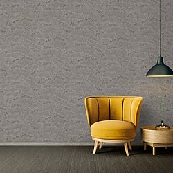 Galerie Wallcoverings Product Code AC60011 - Absolutely Chic Wallpaper Collection - Grey Metallic Colours - Cherry Blossom Motif Design