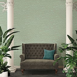 Galerie Wallcoverings Product Code AC60012 - Absolutely Chic Wallpaper Collection - Blue Green Metallic Colours - Cherry Blossom Motif Design