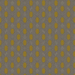 Galerie Wallcoverings Product Code AC60019 - Absolutely Chic Wallpaper Collection - Brown Yellow Grey Colours - Art Deco Style Geometric Motif Design