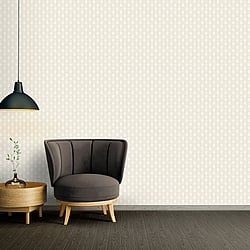 Galerie Wallcoverings Product Code AC60020 - Absolutely Chic Wallpaper Collection - Cream Grey Metallic Colours - Art Deco Style Geometric Motif Design
