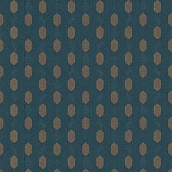 Galerie Wallcoverings Product Code AC60021 - Absolutely Chic Wallpaper Collection - Beige Blue Brown Colours - Art Deco Style Geometric Motif Design