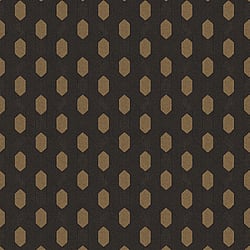 Galerie Wallcoverings Product Code AC60022 - Absolutely Chic Wallpaper Collection - Brown Metallic Black Colours - Art Deco Style Geometric Motif Design