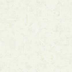 Galerie Wallcoverings Product Code AC60027 - Absolutely Chic Wallpaper Collection - Cream Metallic White Colours - Distressed Geometric Texture Design