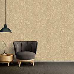 Galerie Wallcoverings Product Code AC60029 - Absolutely Chic Wallpaper Collection - Beige Brown Metallic Colours - Distressed Geometric Texture Design