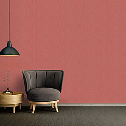 Galerie Wallcoverings Product Code AC60035 - Absolutely Chic Wallpaper Collection - Orange Red Lilac Colours - Hessian Effect Texture Design