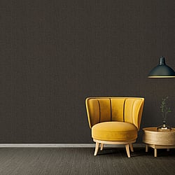 Galerie Wallcoverings Product Code AC60042 - Absolutely Chic Wallpaper Collection - Brown Metallic Black Colours - Hessian Effect Texture Design