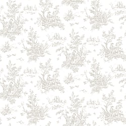 Galerie Wallcoverings Product Code AF37704 - Abby Rose 4 Wallpaper Collection - Taupe Colours - Toile Design