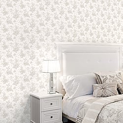 Galerie Wallcoverings Product Code AF37704 - Abby Rose 4 Wallpaper Collection - Taupe Colours - Toile Design