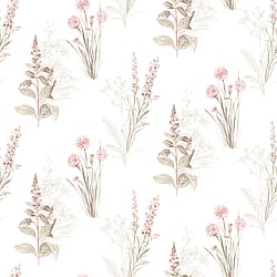 Galerie Wallcoverings Product Code AF37715 - Abby Rose 4 Wallpaper Collection - Pink Khaki Grey Colours - Flora Design