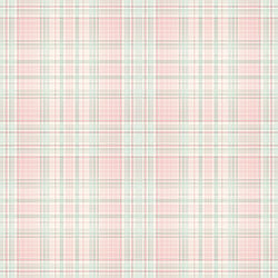 Galerie Wallcoverings Product Code AF37723 - Abby Rose 4 Wallpaper Collection - Turquoise Pink Cream Colours - Check Plaid Design