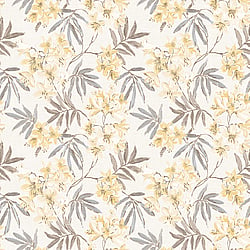 Galerie Wallcoverings Product Code AF37726 - Abby Rose 4 Wallpaper Collection - Yellow Grey Cream Colours - Linen Floral Design