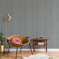 Galerie Wallcoverings Product Code BL22713 - Botanica Wallpaper Collection - Blue Colours - Small Weave Plain Design