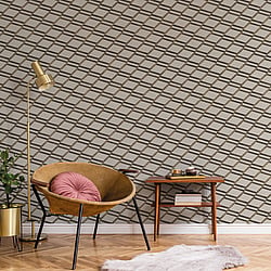 Galerie Wallcoverings Product Code BL22731 - Botanica Wallpaper Collection - Bronze Grey Colours - Chain Link Design