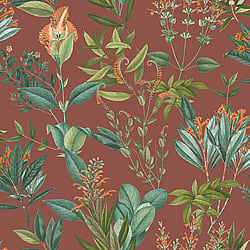 Galerie Wallcoverings Product Code BL22743 - Botanica Wallpaper Collection - Red Colours - Mystic Floral Design
