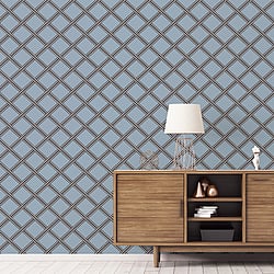 Galerie Wallcoverings Product Code BO23032 - Luxe Wallpaper Collection - Blue Colours - Braid Design