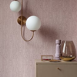 Galerie Wallcoverings Product Code BO23042 - Luxe Wallpaper Collection - Pink Colours - Moire Texture Design