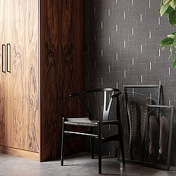 Galerie Wallcoverings Product Code BO23064 - Luxe Wallpaper Collection - Black Colours - Labyrinth Design