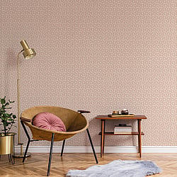 Galerie Wallcoverings Product Code BO23081 - Luxe Wallpaper Collection - Blush Gold Colours - Greek Key Design