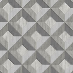 Galerie Wallcoverings Product Code CK36617 - Kitchen Style 3 Wallpaper Collection - Monochrome Black White Grey Colours - 3D Geo Wood Design