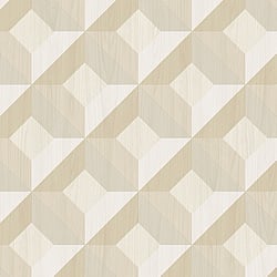 Galerie Wallcoverings Product Code CK36619 - Kitchen Style 3 Wallpaper Collection - Cream Grey Beige Colours - 3D Geo Wood Design