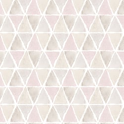 Galerie Wallcoverings Product Code CK36636 - Kitchen Style 3 Wallpaper Collection - Pink Grey Beige Colours - Geo Triangles Design