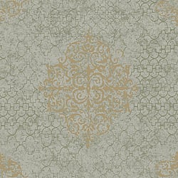 Galerie Wallcoverings Product Code CM2486 - Lustre Wallpaper Collection - Bronze Brown Colours - Damask Design