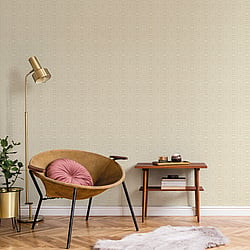 Galerie Wallcoverings Product Code CM27061 - Botanica Wallpaper Collection - Yellow Colours - Ikat Design