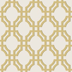 Galerie Wallcoverings Product Code DA23263 - Luxe Wallpaper Collection - Yellow Colours - Luxe Trellis Design