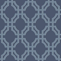 Galerie Wallcoverings Product Code DA23265 - Luxe Wallpaper Collection - Blue Colours - Luxe Trellis Design