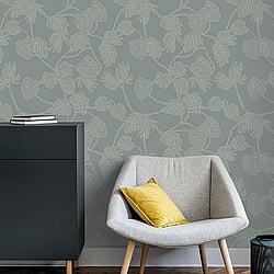 Galerie Wallcoverings Product Code ED13079 - Ted Baker Eden Wallpaper Collection - Blue White Colours - Leafit Design