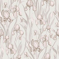 Galerie Wallcoverings Product Code EL21021 - Elisir Wallpaper Collection - Rose Gold Pink Lilac Colours - Iris Whisper Design