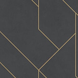 Galerie Wallcoverings Product Code EX31000 - Exposed Wallpaper Collection - Black Gold Colours - Structural Geometric Design