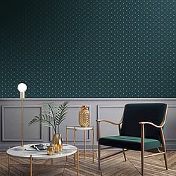 Galerie Wallcoverings Product Code F-PL3005 - Boutique Wallpaper Collection - Blue Colours - Geo Key Design