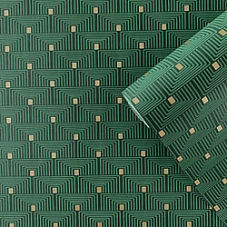Galerie Wallcoverings Product Code F-PL3008 - Boutique Wallpaper Collection - Green Colours - Geo Key Design
