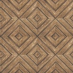 Galerie Wallcoverings Product Code FH37512 - Homestyle Wallpaper Collection - Brown Colours - Wood Tile Design