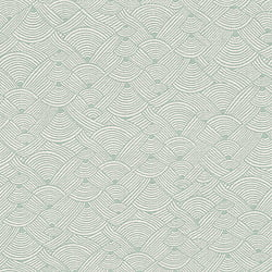 Galerie Wallcoverings Product Code FS72002 - Fusion Wallpaper Collection - Green White Colours - Geo Swirl Motif Design